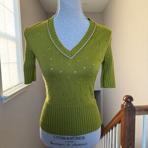 MOSCHINO CHEAP AND CHIC Vintage Luxury Italian Designer Knitted Top